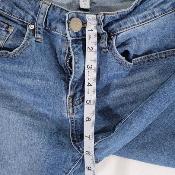 ASHLEY MASON Blue Skinny Girl's Junior Jeans Size 3 Dark Wash Stretch Denim - Picture 7 of 9